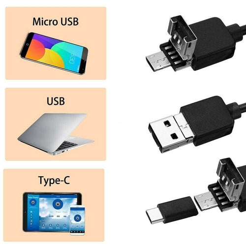 HD LED Ear Endoscope Otoscope Camera Wax Pick Cleaning Tool Cleaner